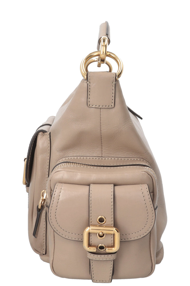 CHLOÉ Small Camera Bag Leather Beige