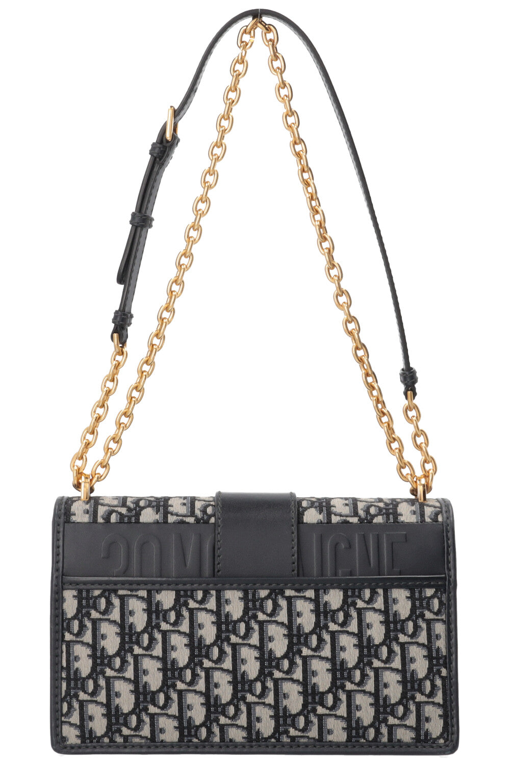 CHRISTIAN DIOR 30 Montaigne Chain Bag Oblique Bleu