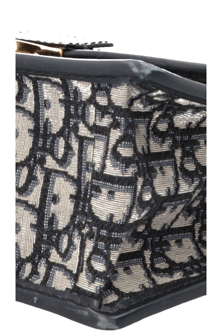 CHRISTIAN DIOR 30 Montaigne Chain Bag Oblique Bleu