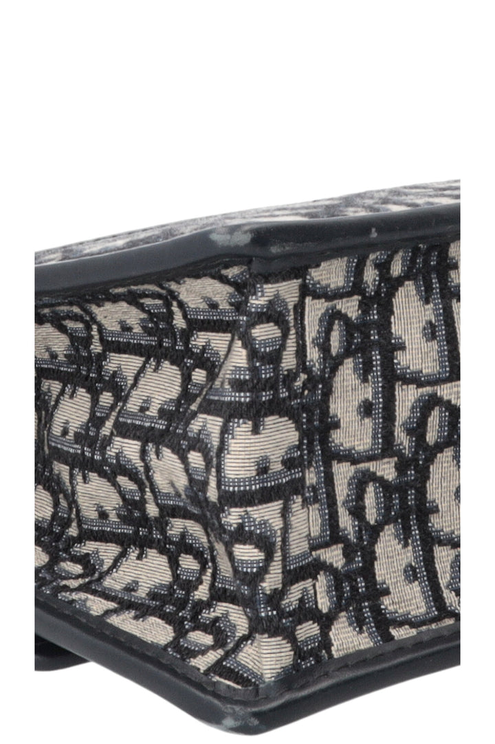 CHRISTIAN DIOR 30 Montaigne Chain Bag Oblique Bleu