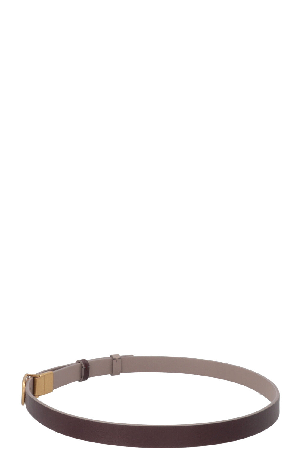 CHRISTIAN DIOR 30 Montaigne Reversible Belt Leather Gray Bordeaux