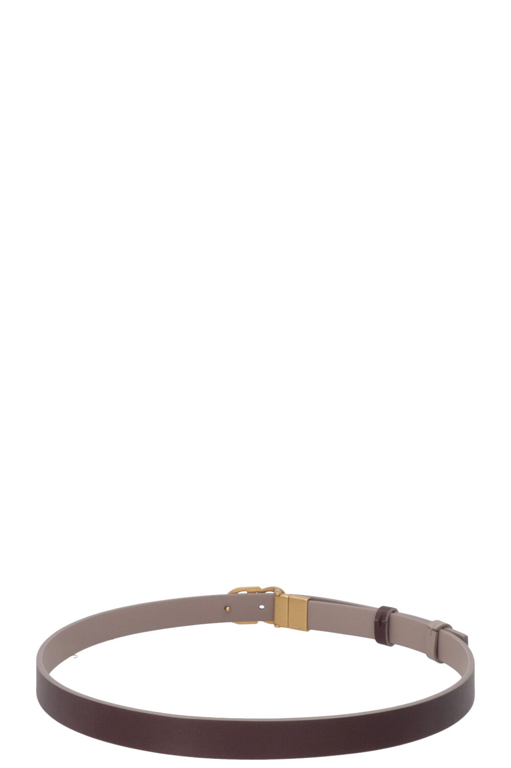 CHRISTIAN DIOR 30 Montaigne Reversible Belt Leather Gray Bordeaux