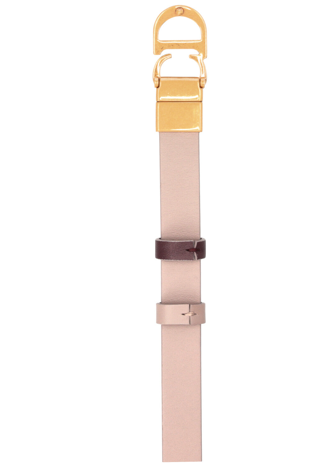 CHRISTIAN DIOR 30 Montaigne Reversible Belt Leather Gray Bordeaux