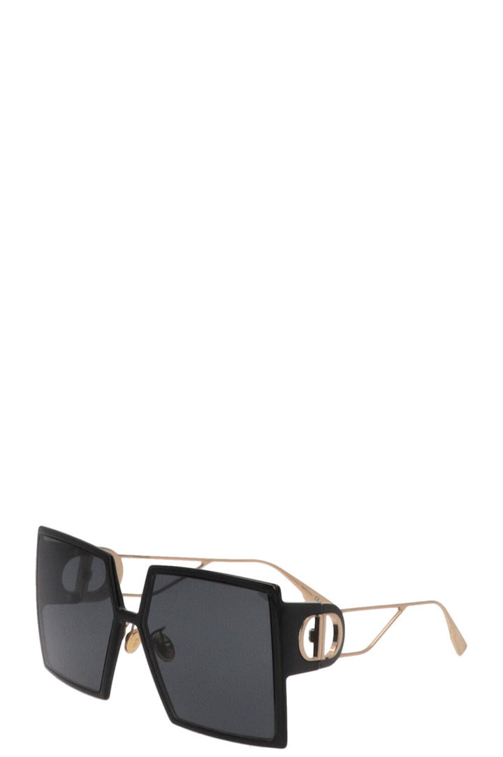 CHRISTIAN DIOR 30 Montaigne Sunglasses Acetate Metal Black 8072K