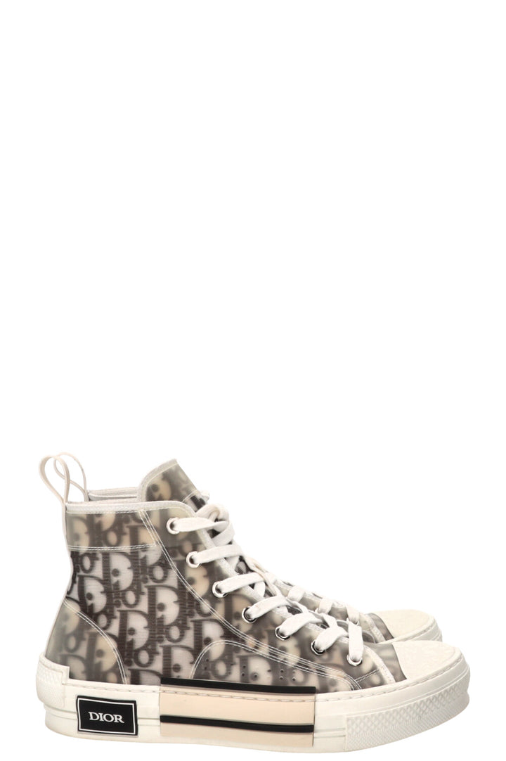 CHRISTIAN DIOR B23 League High-Top Sneakers Oblique Black White