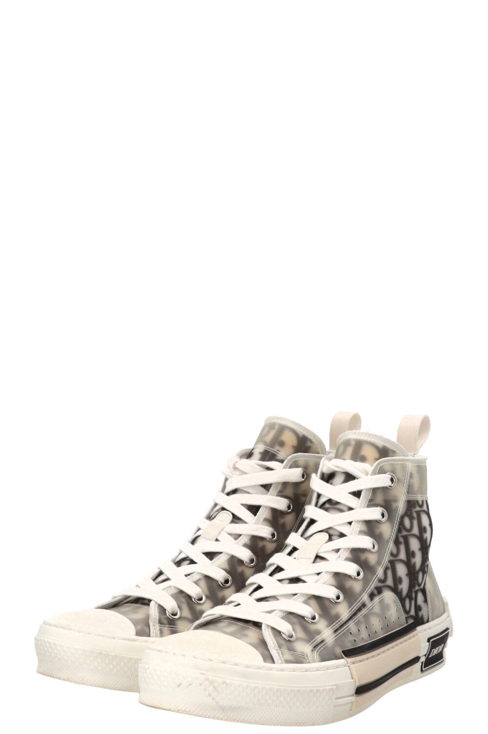 CHRISTIAN DIOR B23 League High-Top Sneakers Oblique Black White