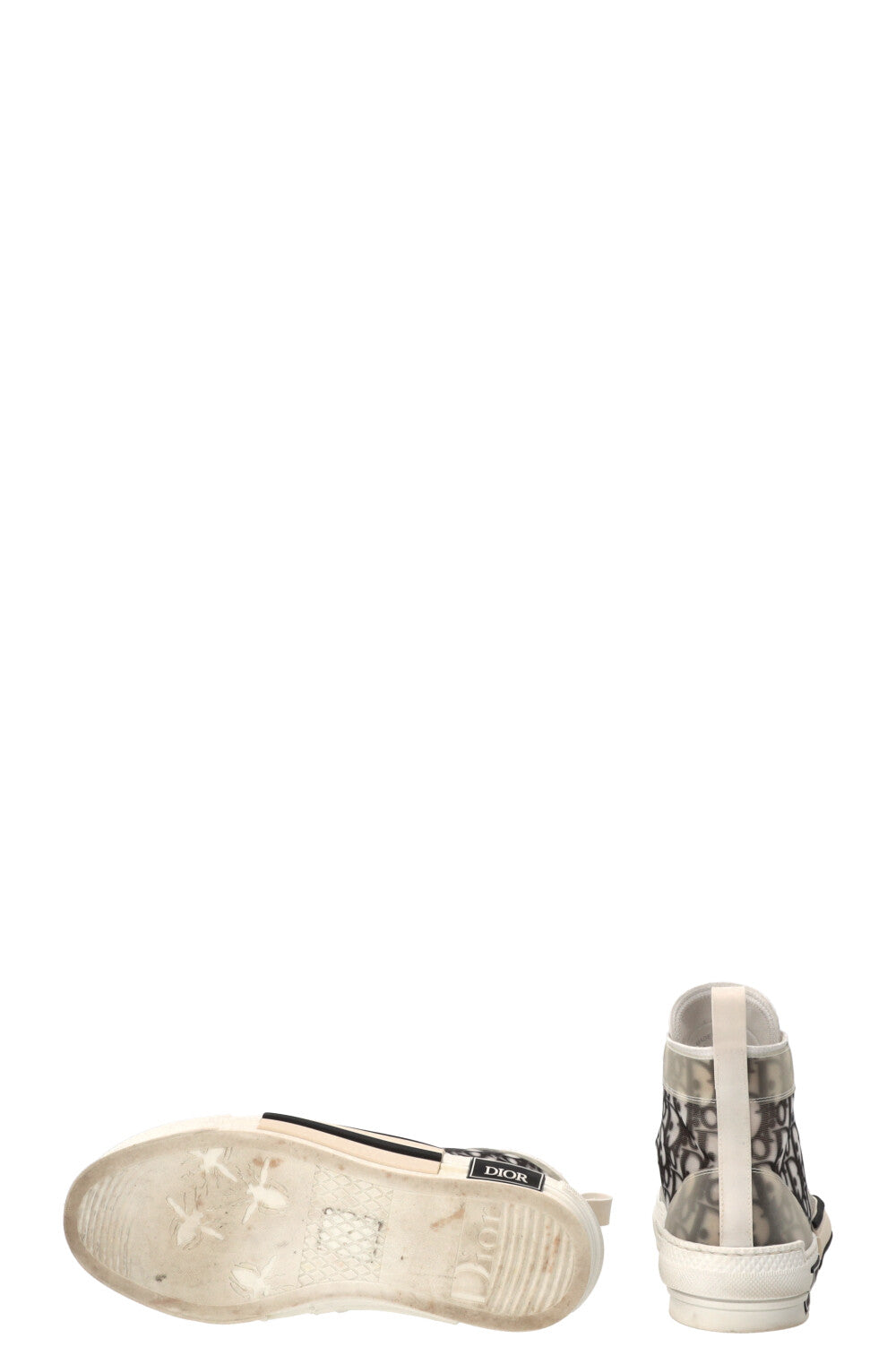 CHRISTIAN DIOR B23 League High-Top Sneakers Oblique Black White