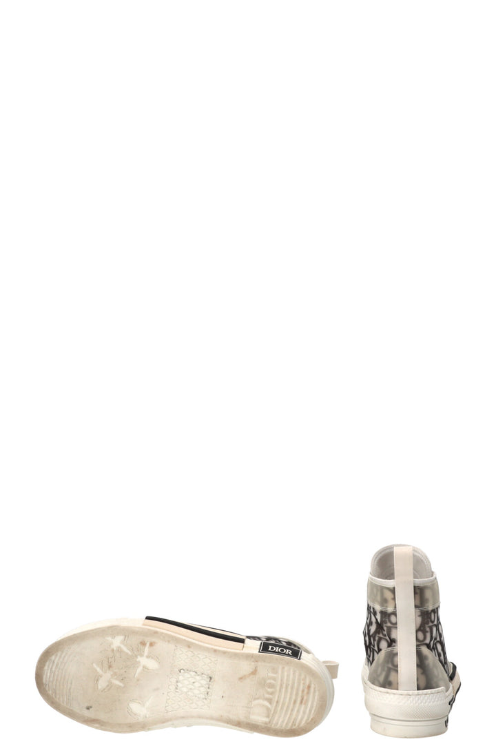 CHRISTIAN DIOR B23 League High-Top Sneakers Oblique Black White