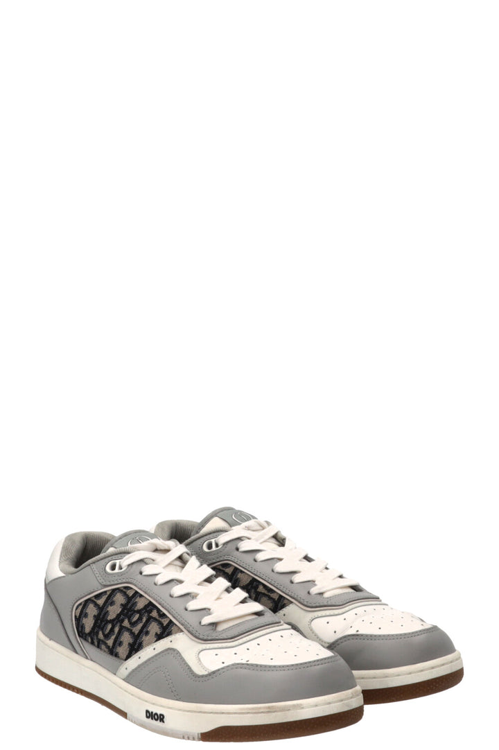 CHRISTIAN DIOR B27 Uptown Low Top Sneaker Cuir Blanc