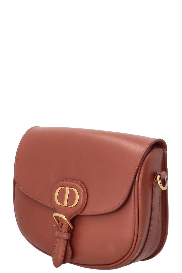 CHRISTIAN DIOR Sac Bobby moyen en cuir cognac