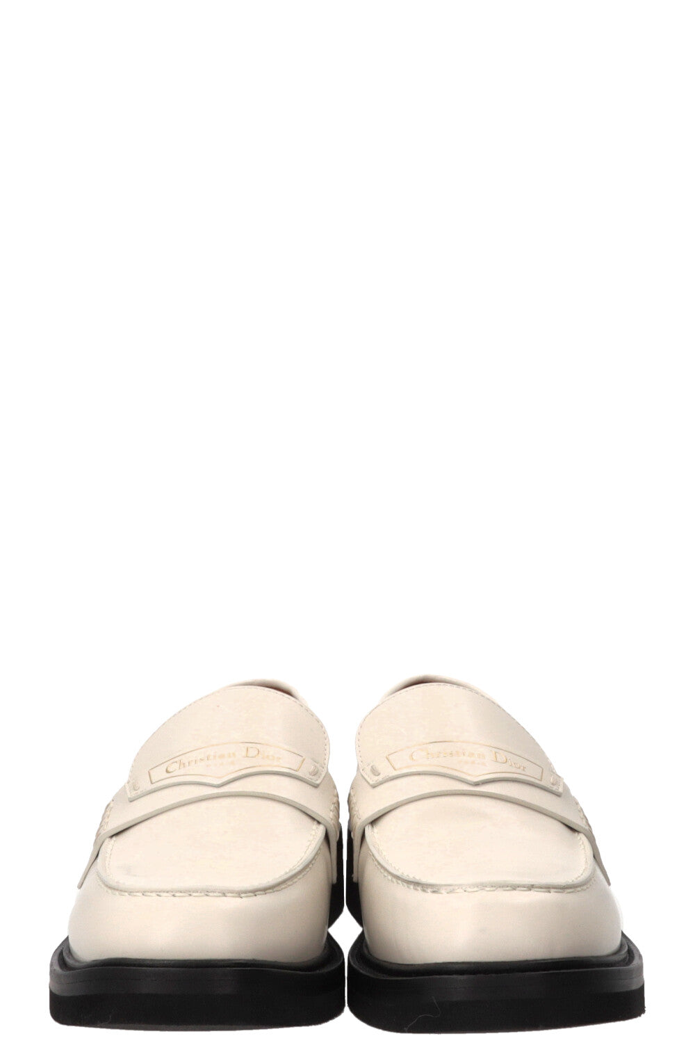 CHRISTIAN DIOR Boy Loafer Leather Ivory