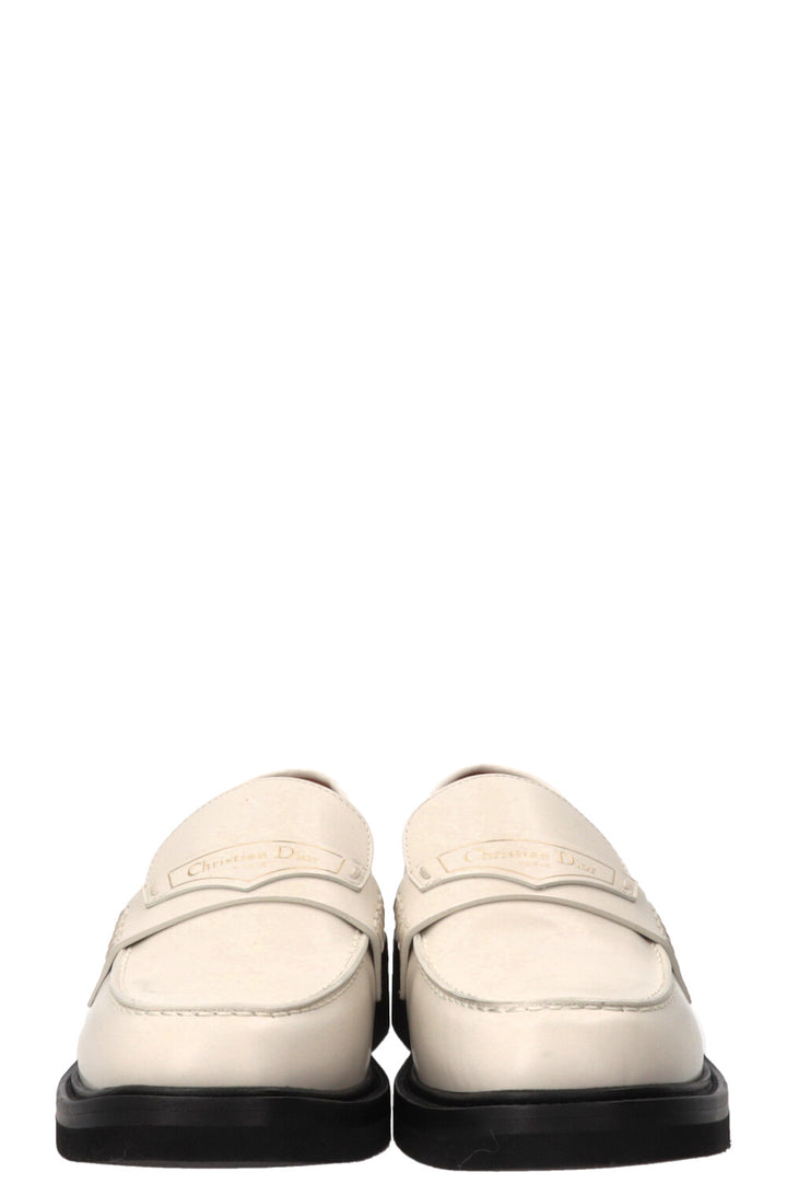 CHRISTIAN DIOR Boy Loafer Leather Ivory