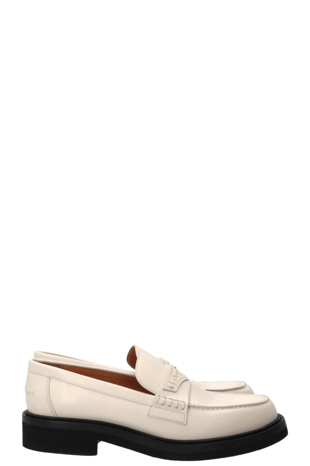 CHRISTIAN DIOR Boy Loafer Leather Ivory
