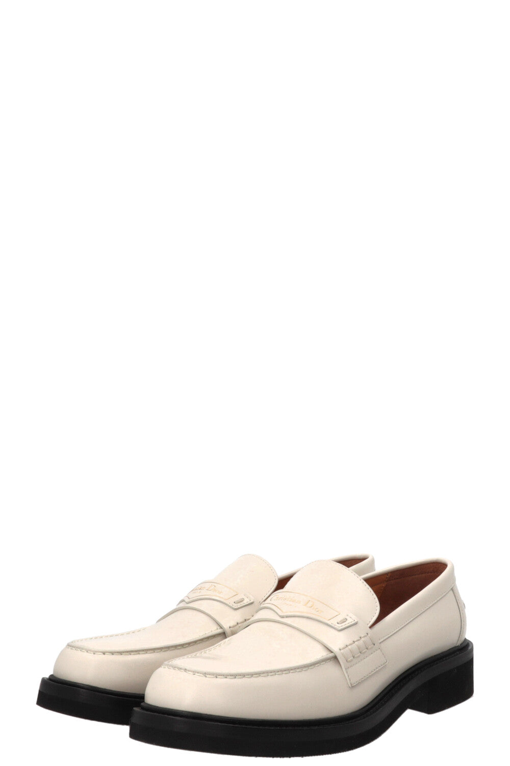 CHRISTIAN DIOR Boy Loafer Leather Ivory