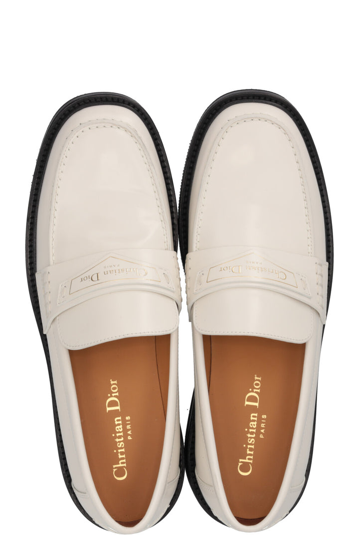 CHRISTIAN DIOR Boy Loafer Leather Ivory