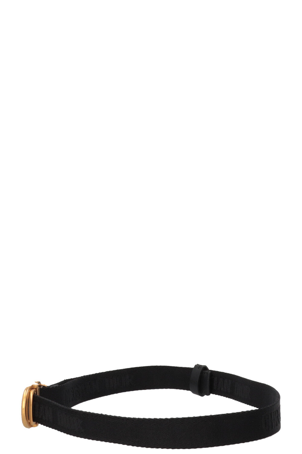 CHRISTIAN DIOR CD Belt Canvas Black