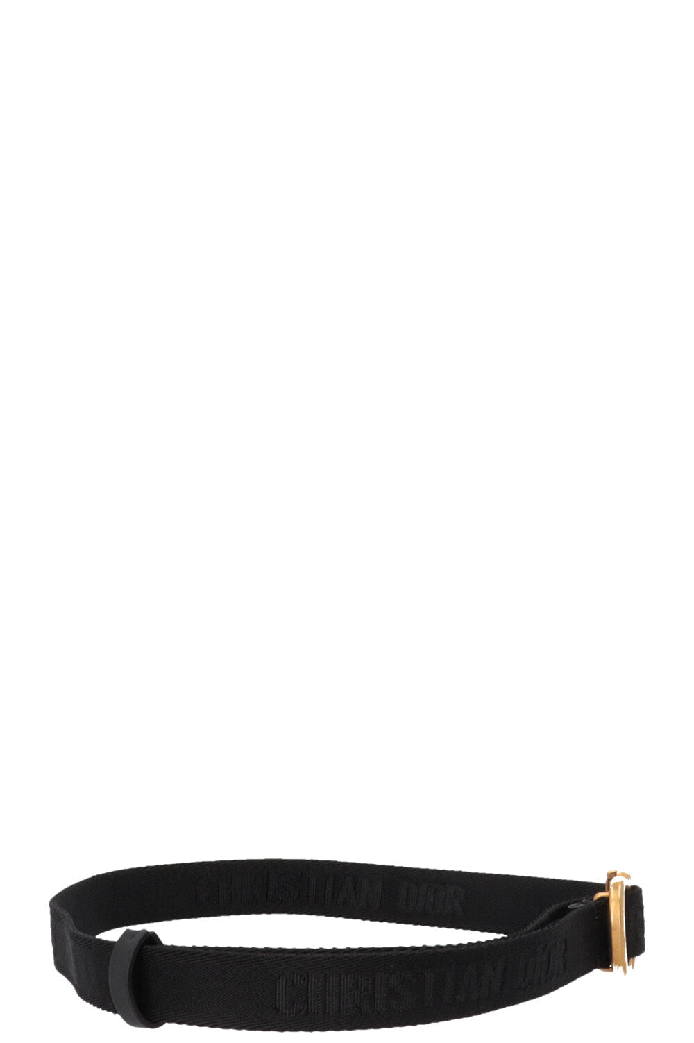 CHRISTIAN DIOR CD Belt Canvas Black