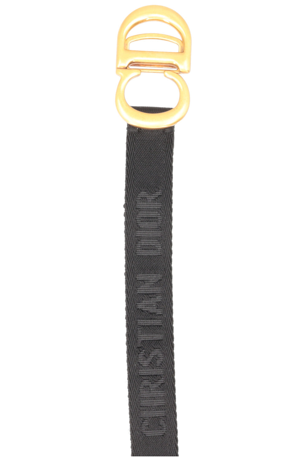 CHRISTIAN DIOR CD Belt Canvas Black