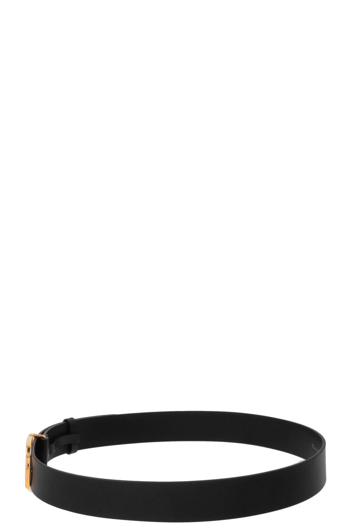 CHRISTIAN DIOR CD Ceinture Cuir Noir