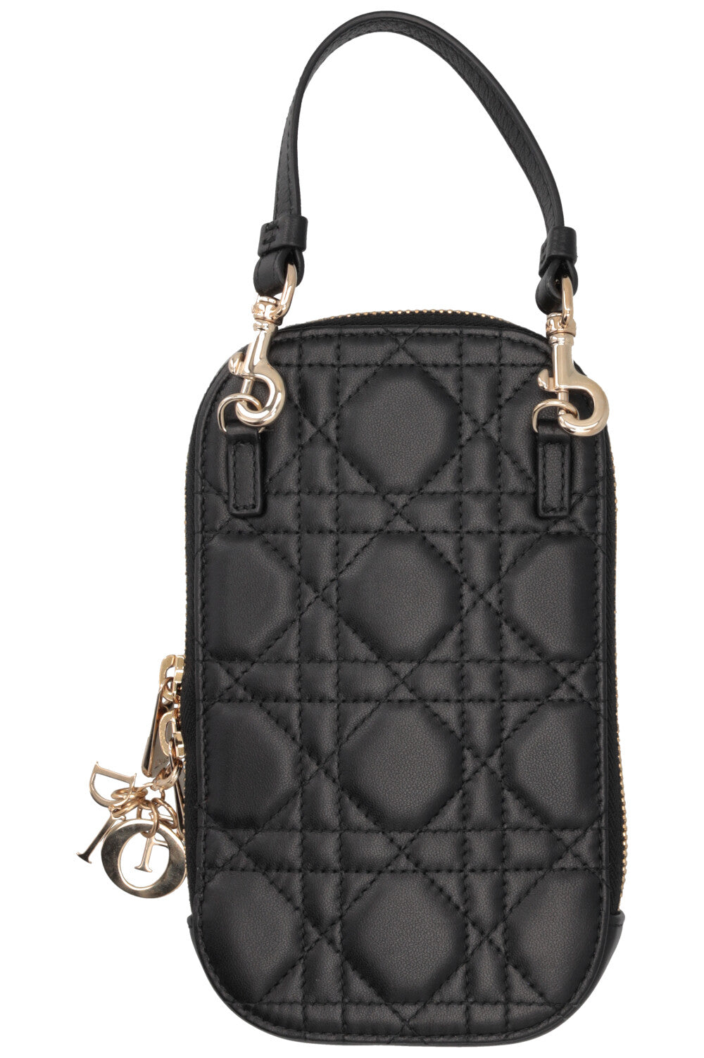 CHRISTIAN DIOR Call-In-Dior Phone Case Cannage Black