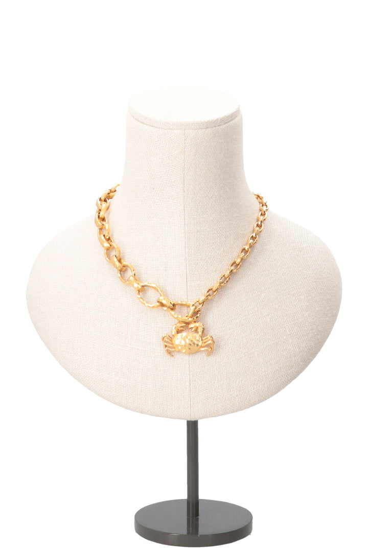 CHRISTIAN DIOR Cancer Necklace Gold