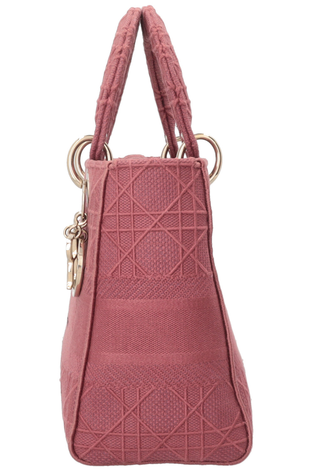 CHRISTIAN DIOR Cannage Lady D-Lite Bag Dusty Pink