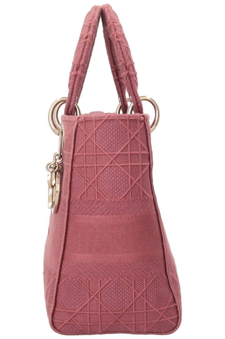 CHRISTIAN DIOR Cannage Lady D-Lite Bag Dusty Pink