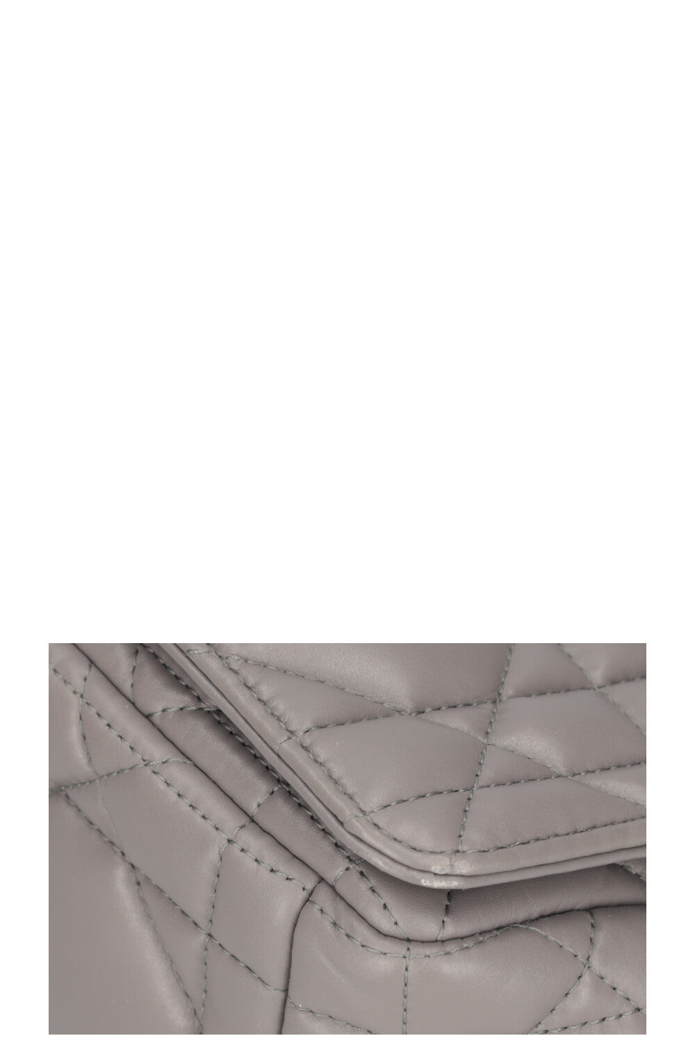 CHRISTIAN DIOR Caro Bag Macrocannage Calfskin Grey REAWAKE