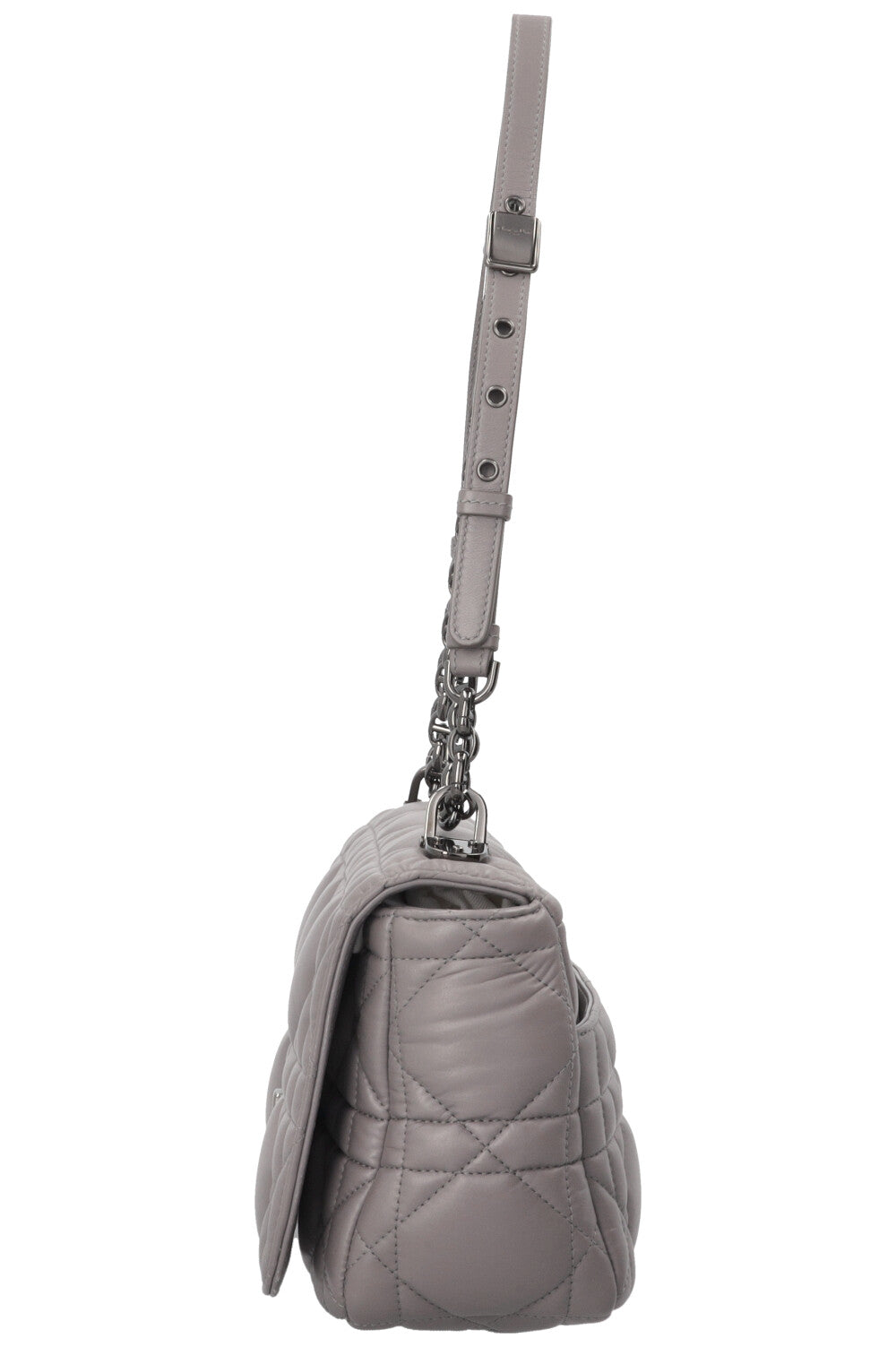 CHRISTIAN DIOR Caro Bag Medium Grey