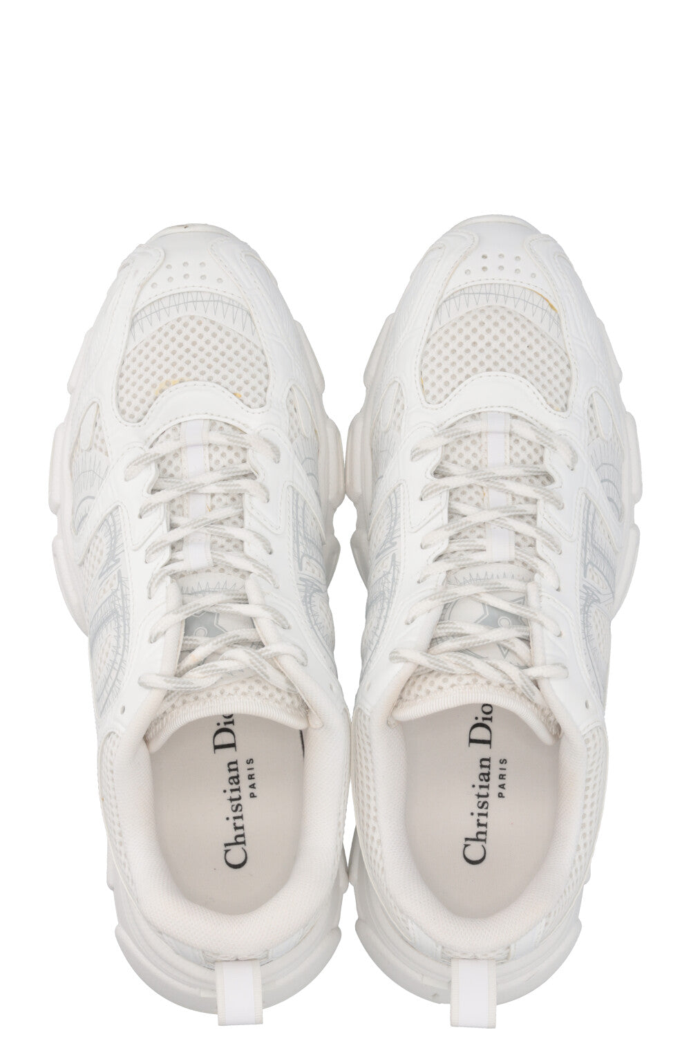 CHRISTIAN DIOR Chrono Mesh Sneakers White