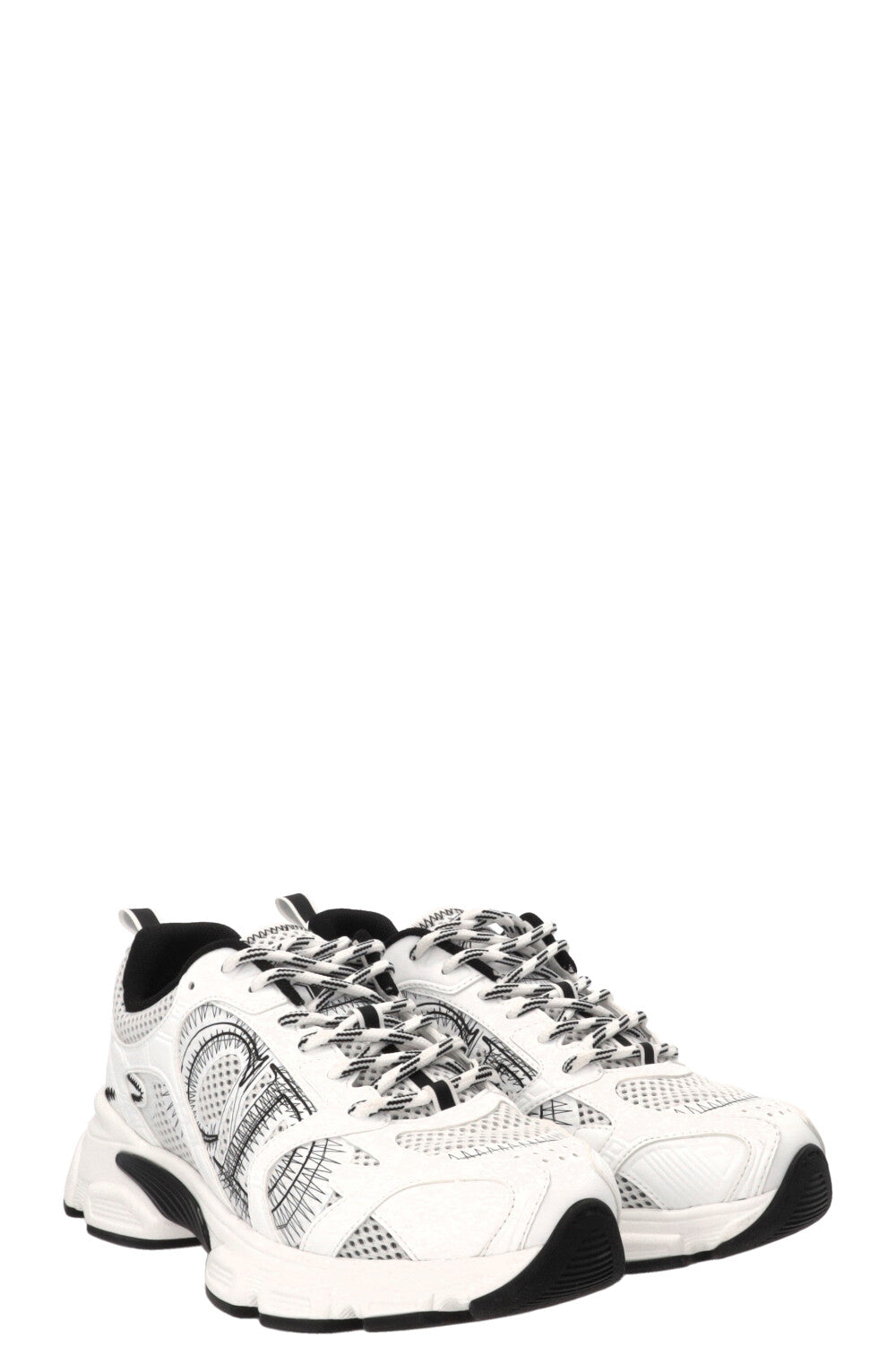 Baskets Chrono CHRISTIAN DIOR en maille blanche