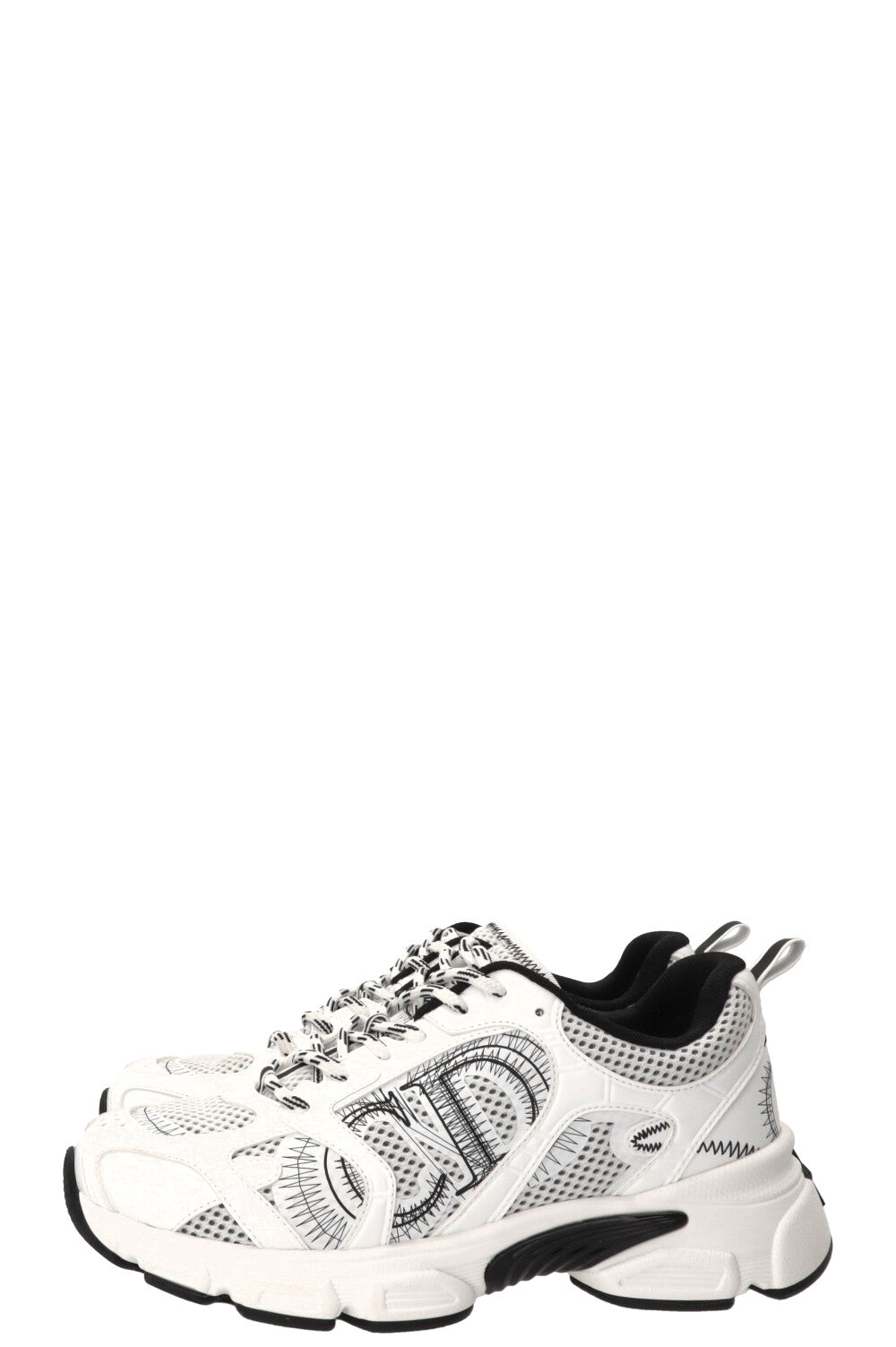 Baskets Chrono CHRISTIAN DIOR en maille blanche