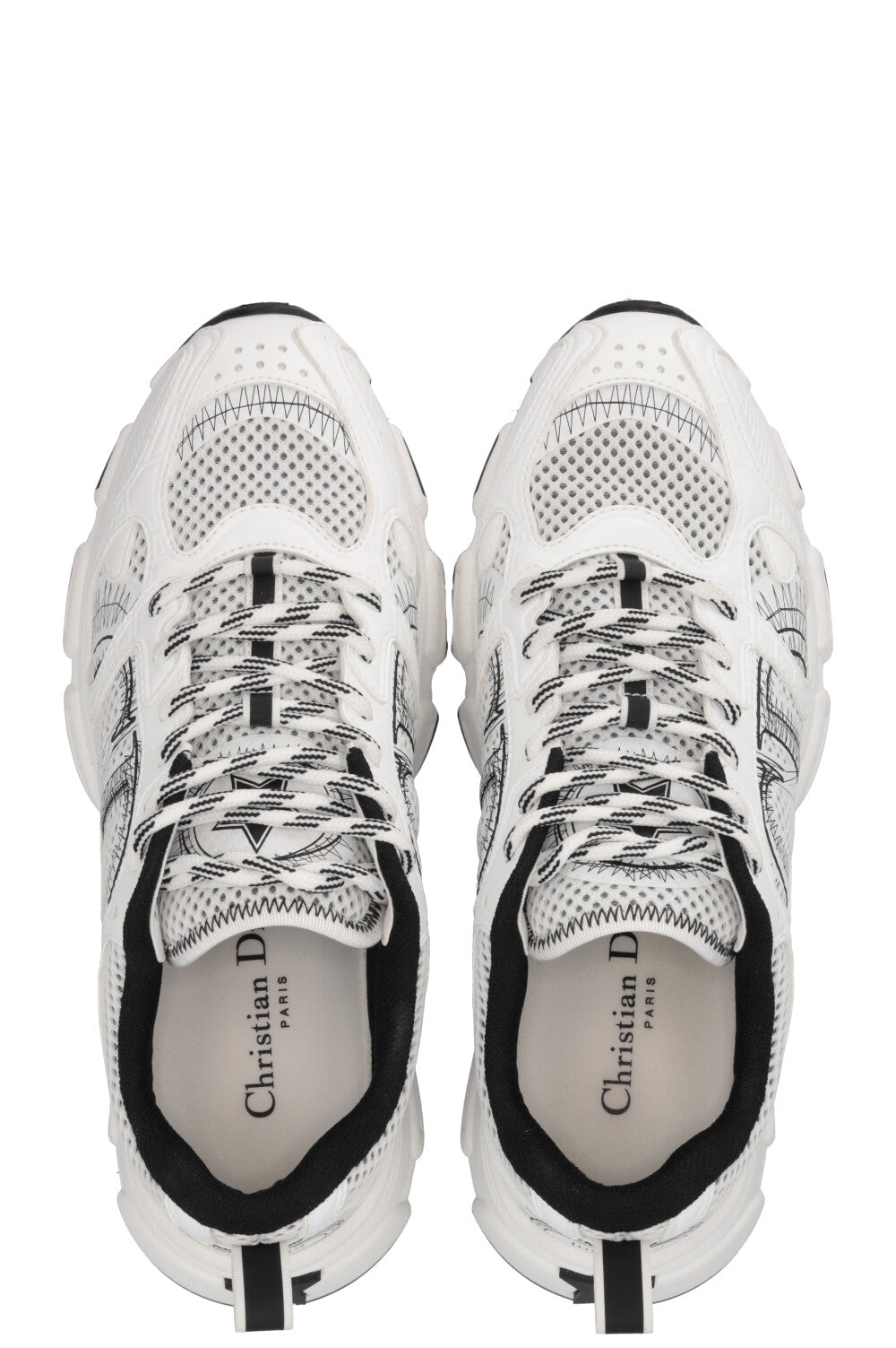 Baskets Chrono CHRISTIAN DIOR en maille blanche