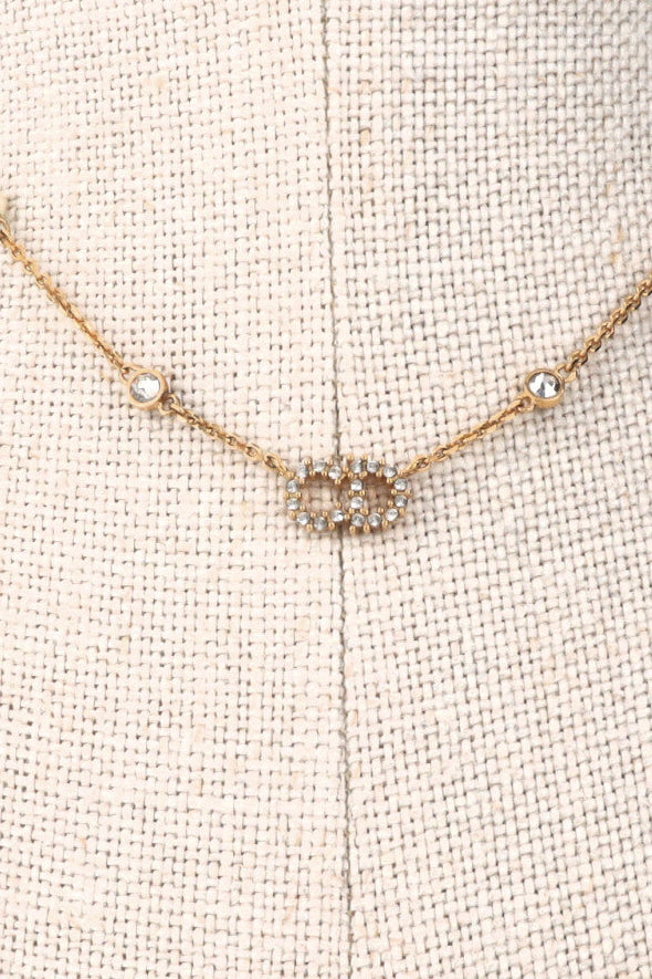 Collier CHRISTIAN DIOR Clair D Lune en laiton doré