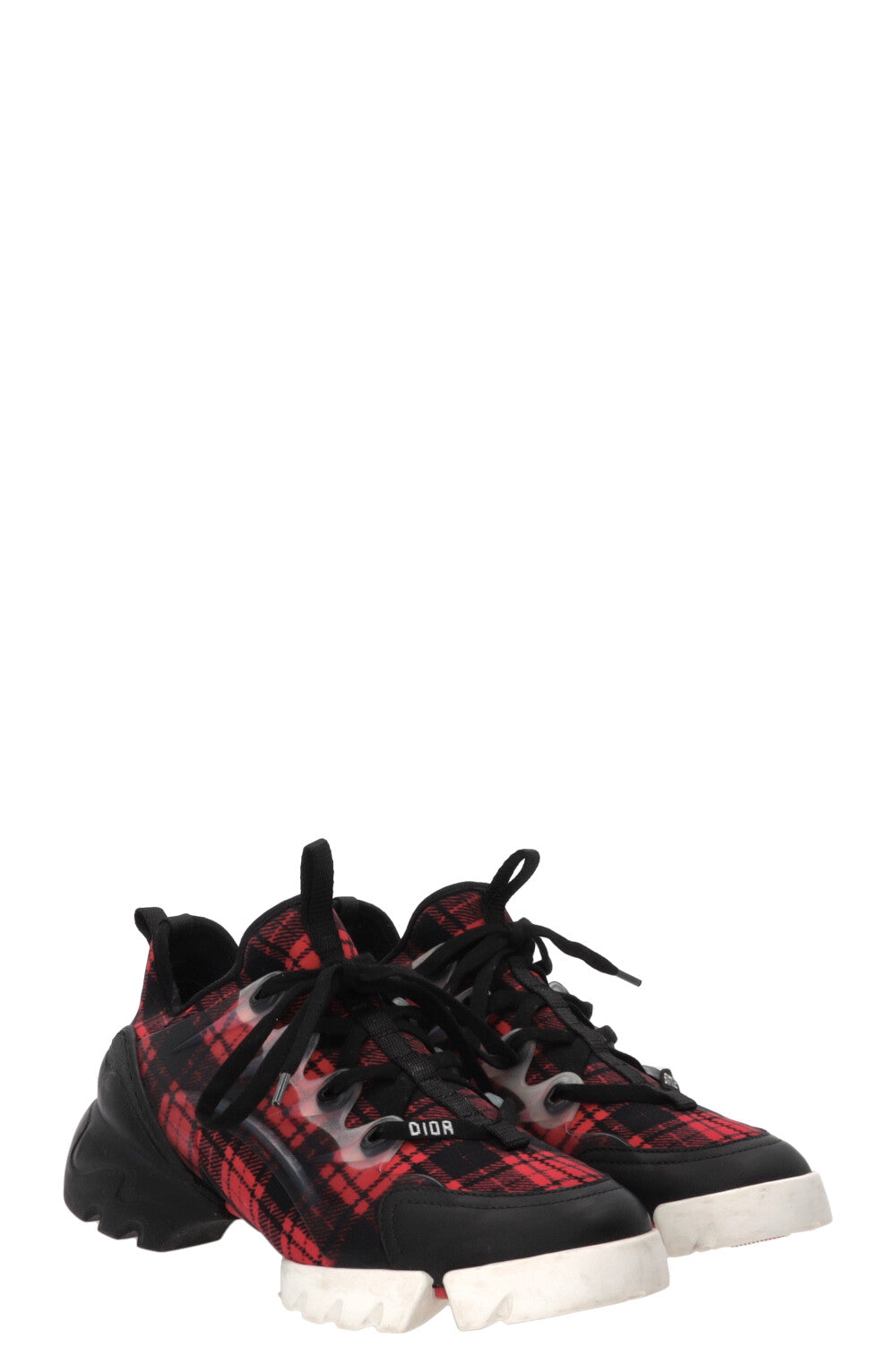 CHRISTIAN DIOR D-Connect Sneaker Checkered Black Red