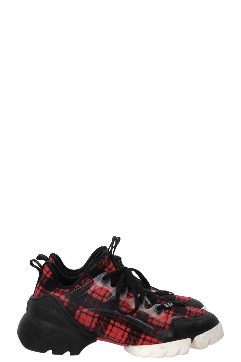 CHRISTIAN DIOR D-Connect Sneaker Checkered Black Red