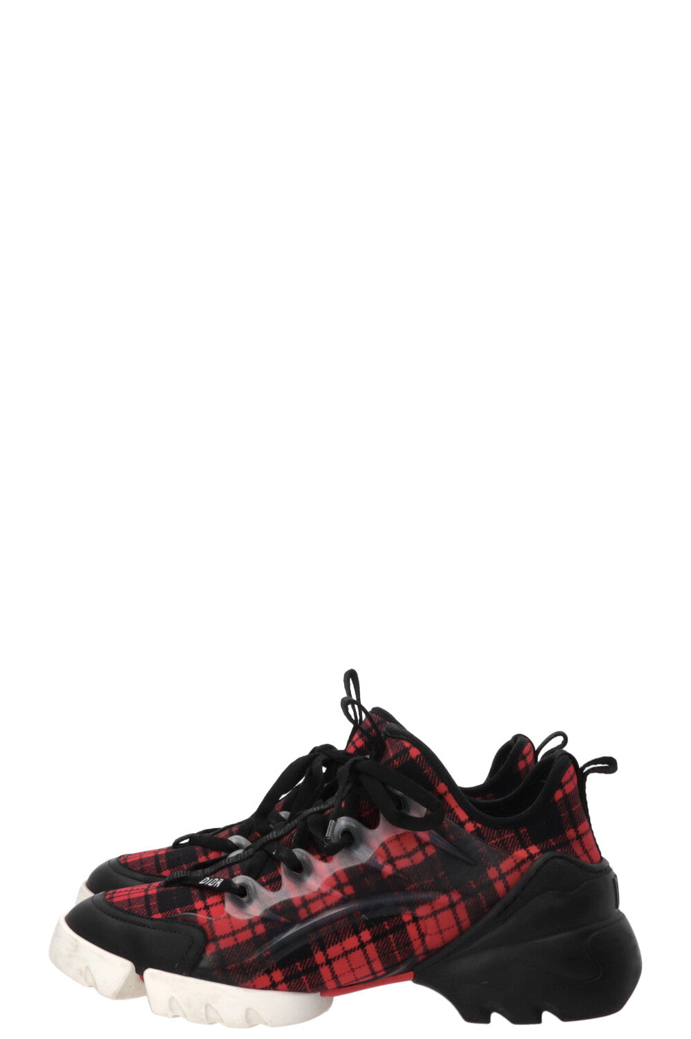 CHRISTIAN DIOR D-Connect Sneaker Checkered Black Red