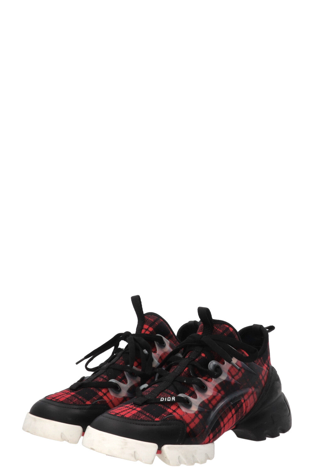CHRISTIAN DIOR D-Connect Sneaker Checkered Black Red