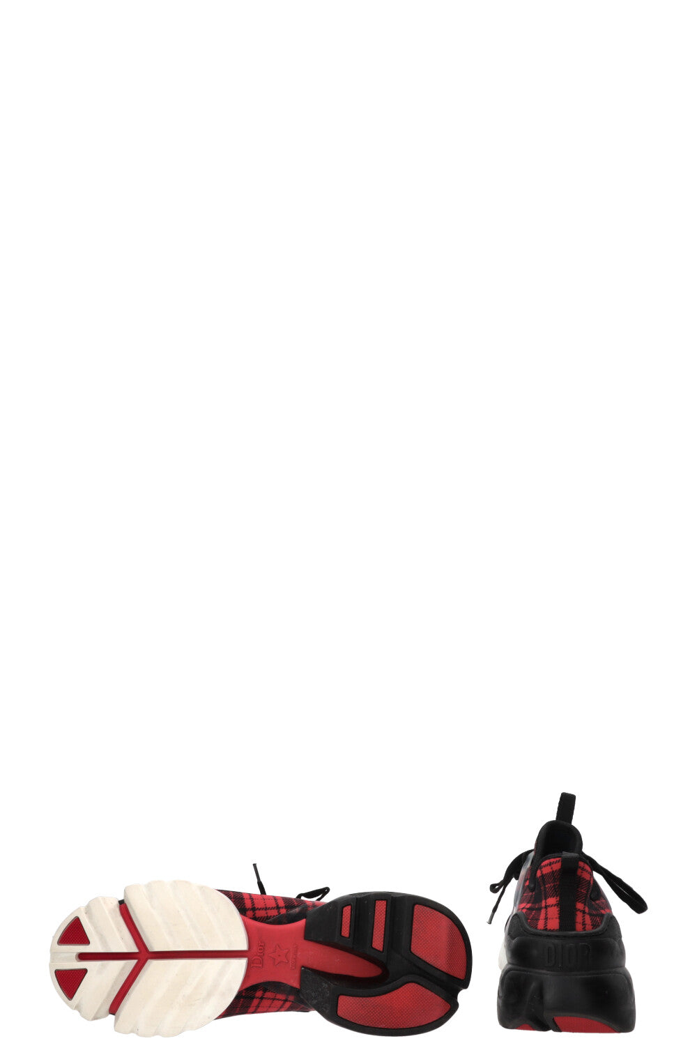 CHRISTIAN DIOR D-Connect Sneaker Checkered Black Red