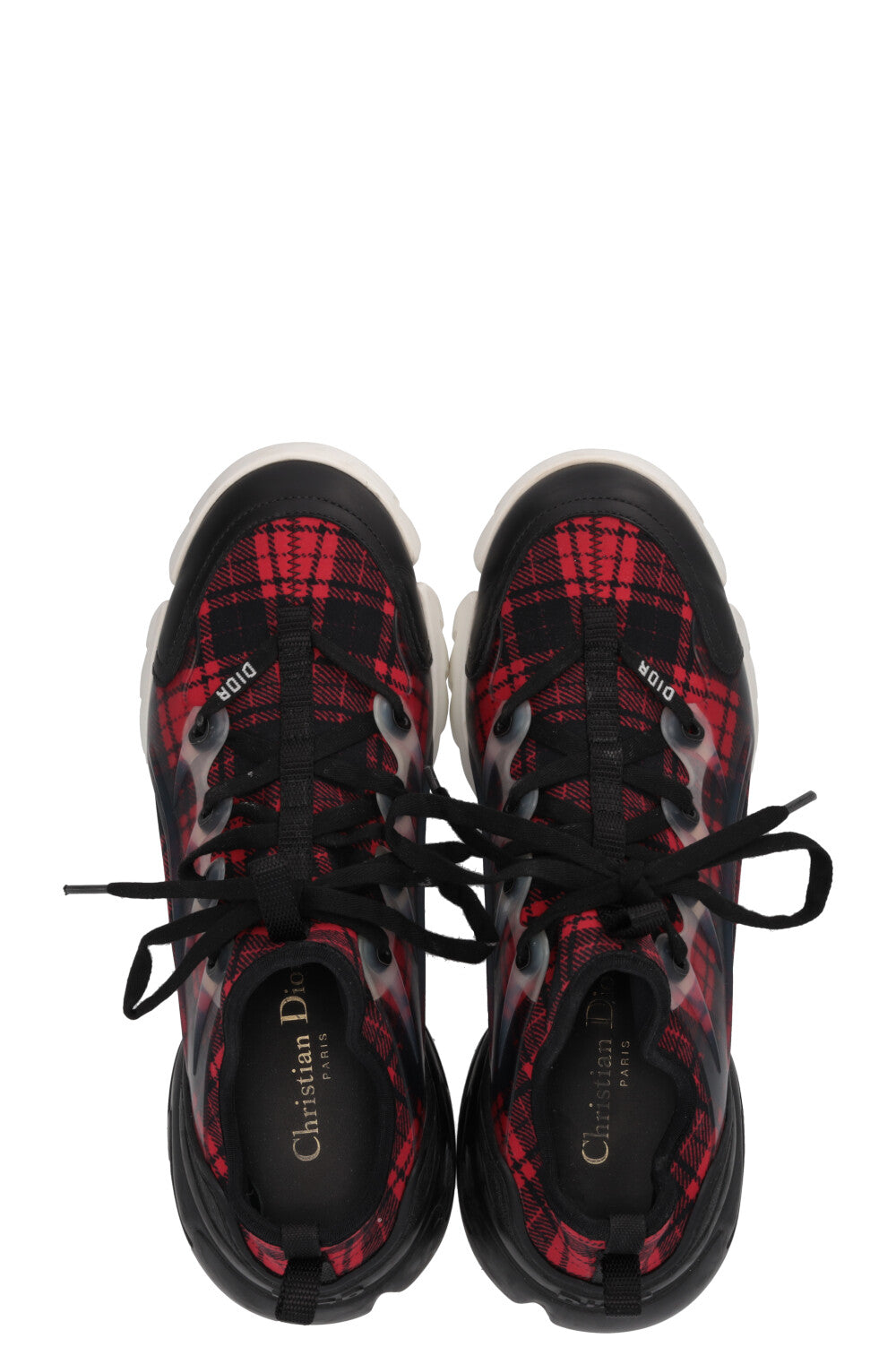 CHRISTIAN DIOR D-Connect Sneaker Checkered Black Red