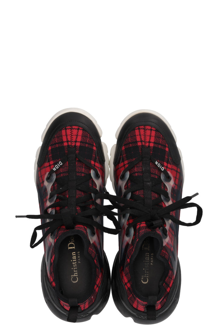 CHRISTIAN DIOR D-Connect Sneaker Checkered Black Red