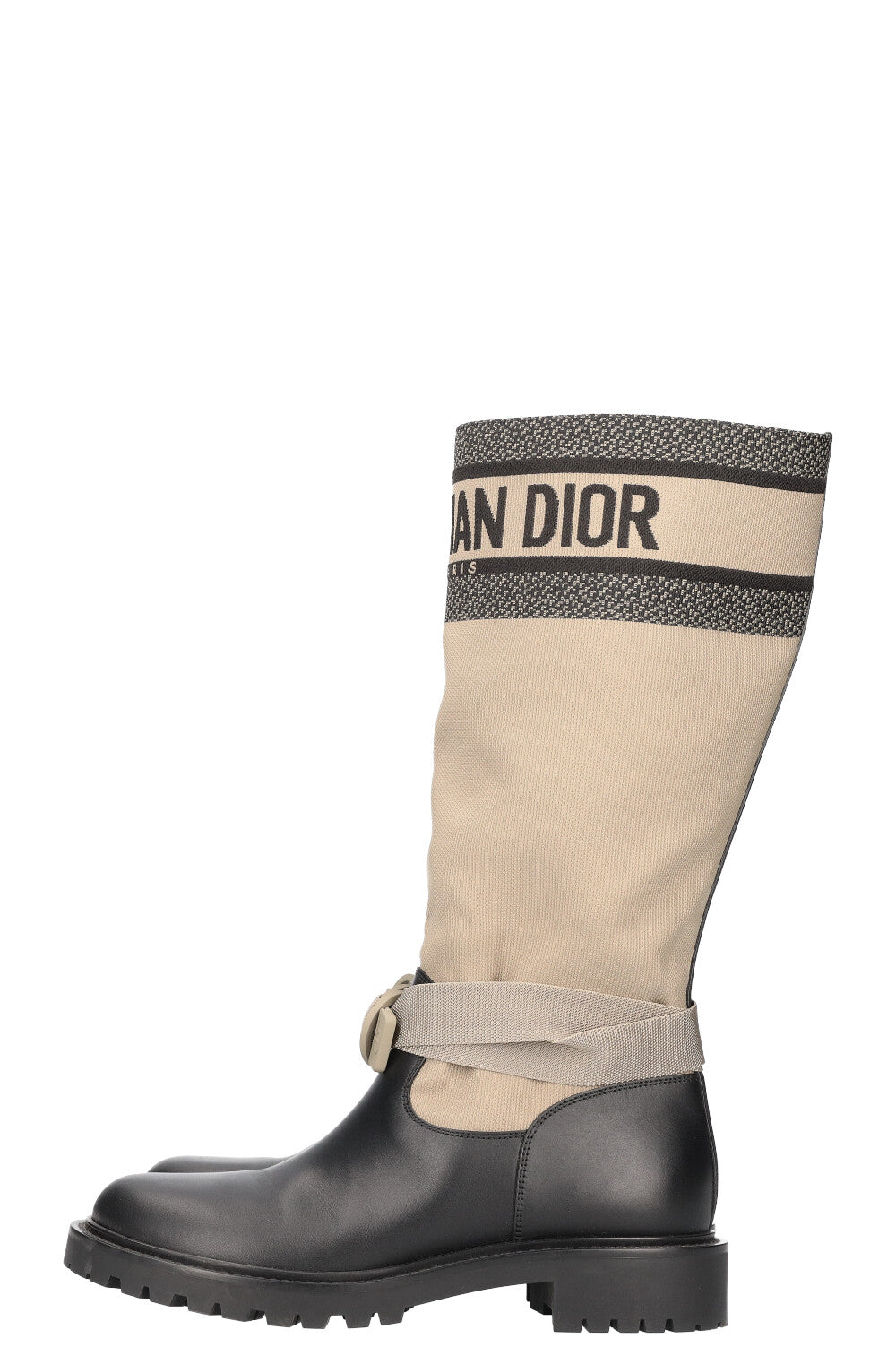 CHRISTIAN DIOR D-Major Boots Canvas Calfskin