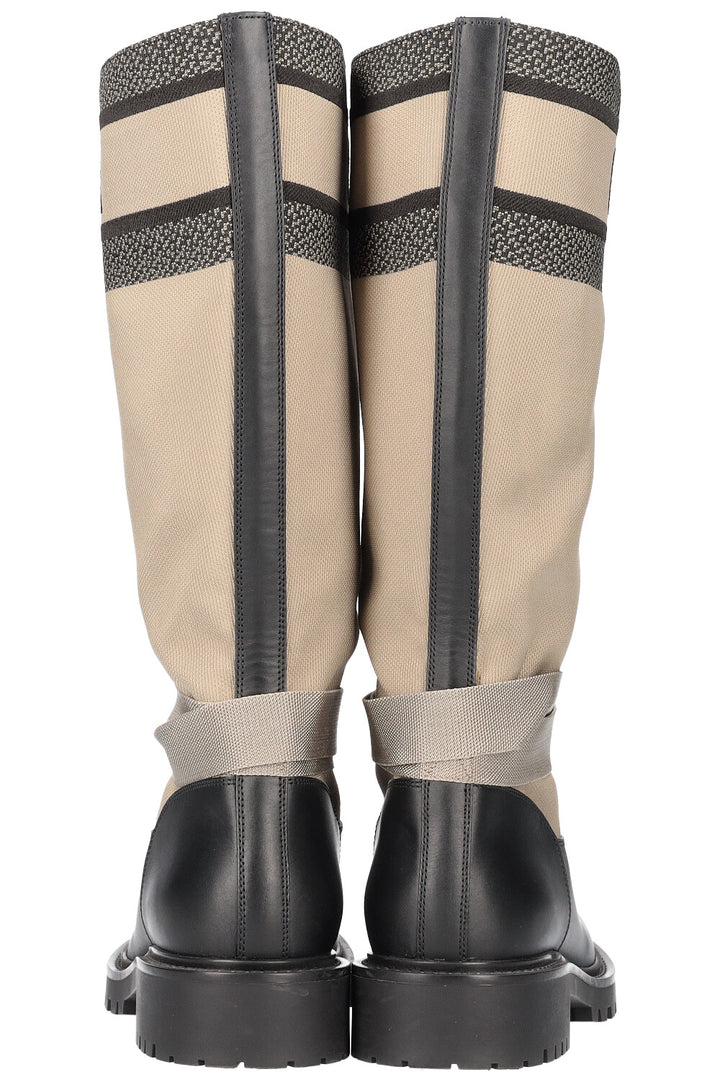 CHRISTIAN DIOR D-Major Boots Canvas Calfskin