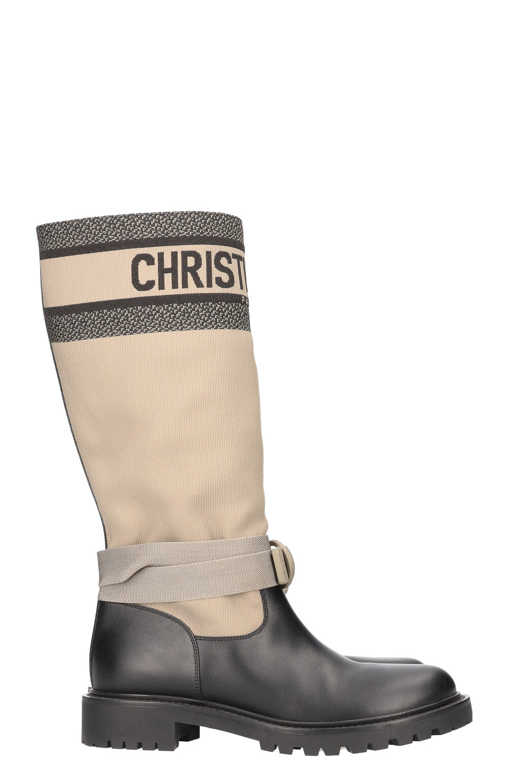 CHRISTIAN DIOR D-Major Boots Canvas Calfskin