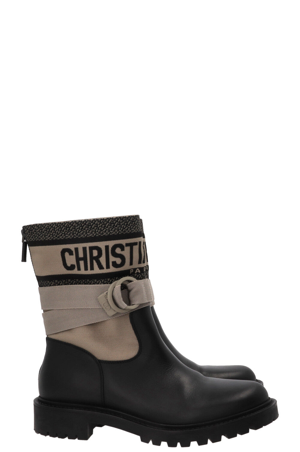 CHRISTIAN DIOR D-Major Boots Leather Black