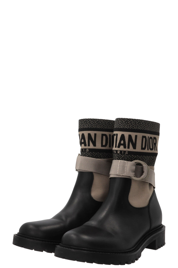 CHRISTIAN DIOR D-Major Boots Leather Black