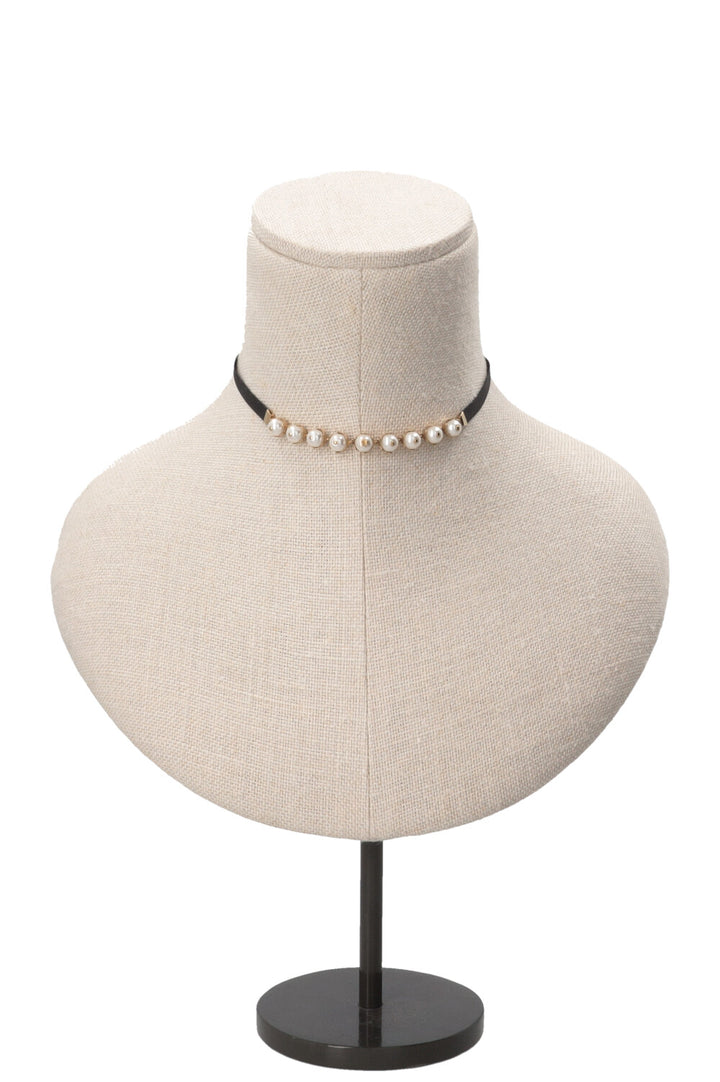 CHRISTIAN DIOR DRenaissance Pearl Choker White