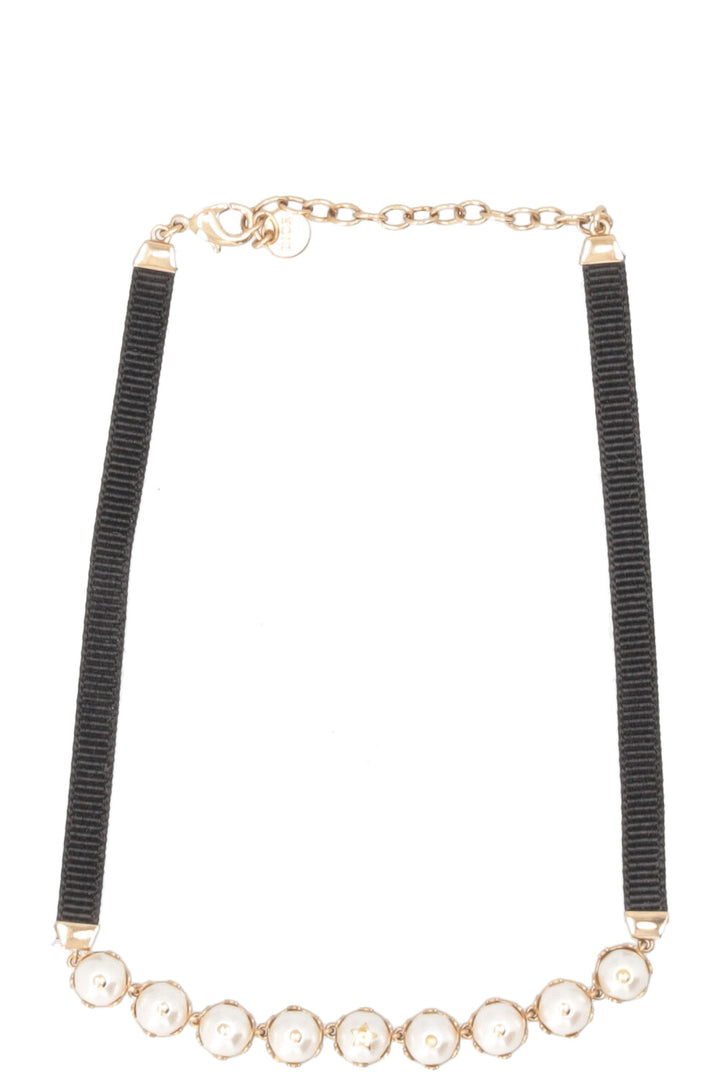 CHRISTIAN DIOR DRenaissance Pearl Choker White