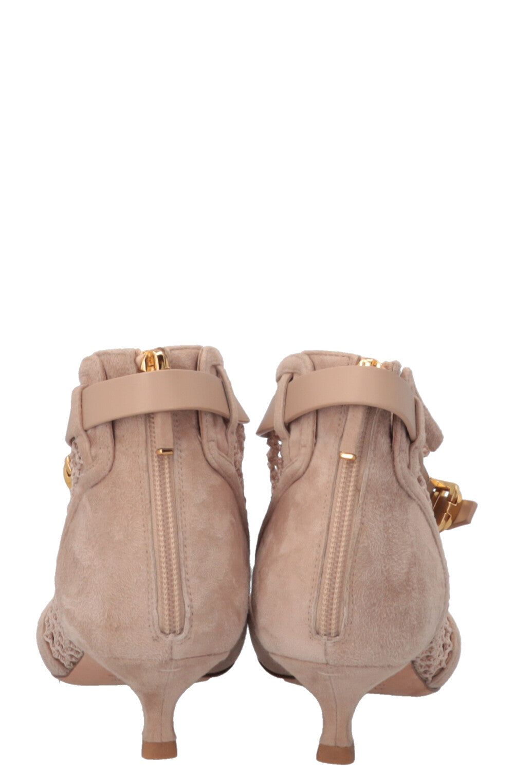 CHRISTIAN DIOR Dior-I Ankle Heels Mesh Nude