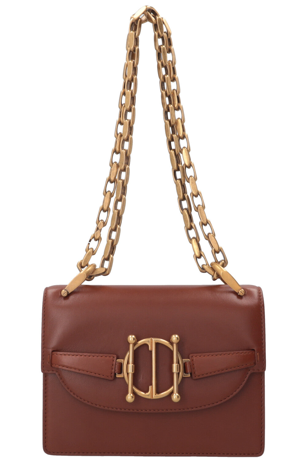 CHRISTIAN DIOR Sac à bandoulière DiorDirection en cuir marron